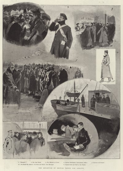 Le départ des troupes britanniques pour l